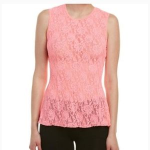 Hanky Panky Retro Signature Lace peplum cami S new